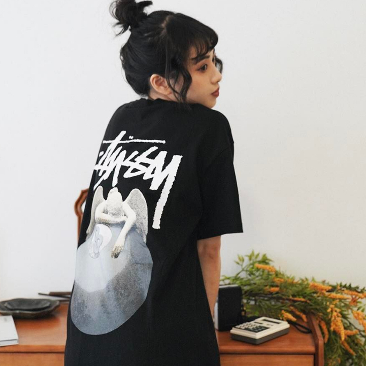 𝐓𝐈𝐍𝐆 𝐅𝐀𝐌𝐈𝐋𝐘 • Stussy 2023ss Fallen angel Tee 短T 短袖 T 棉 寬鬆 t恤