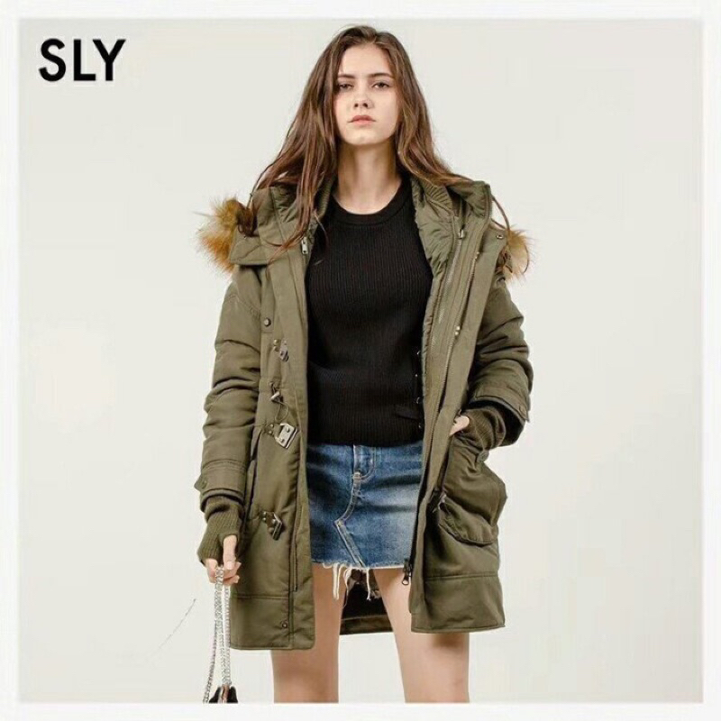 SLY SLY N3B外套長版短版現貨軍綠穿一次| 蝦皮購物