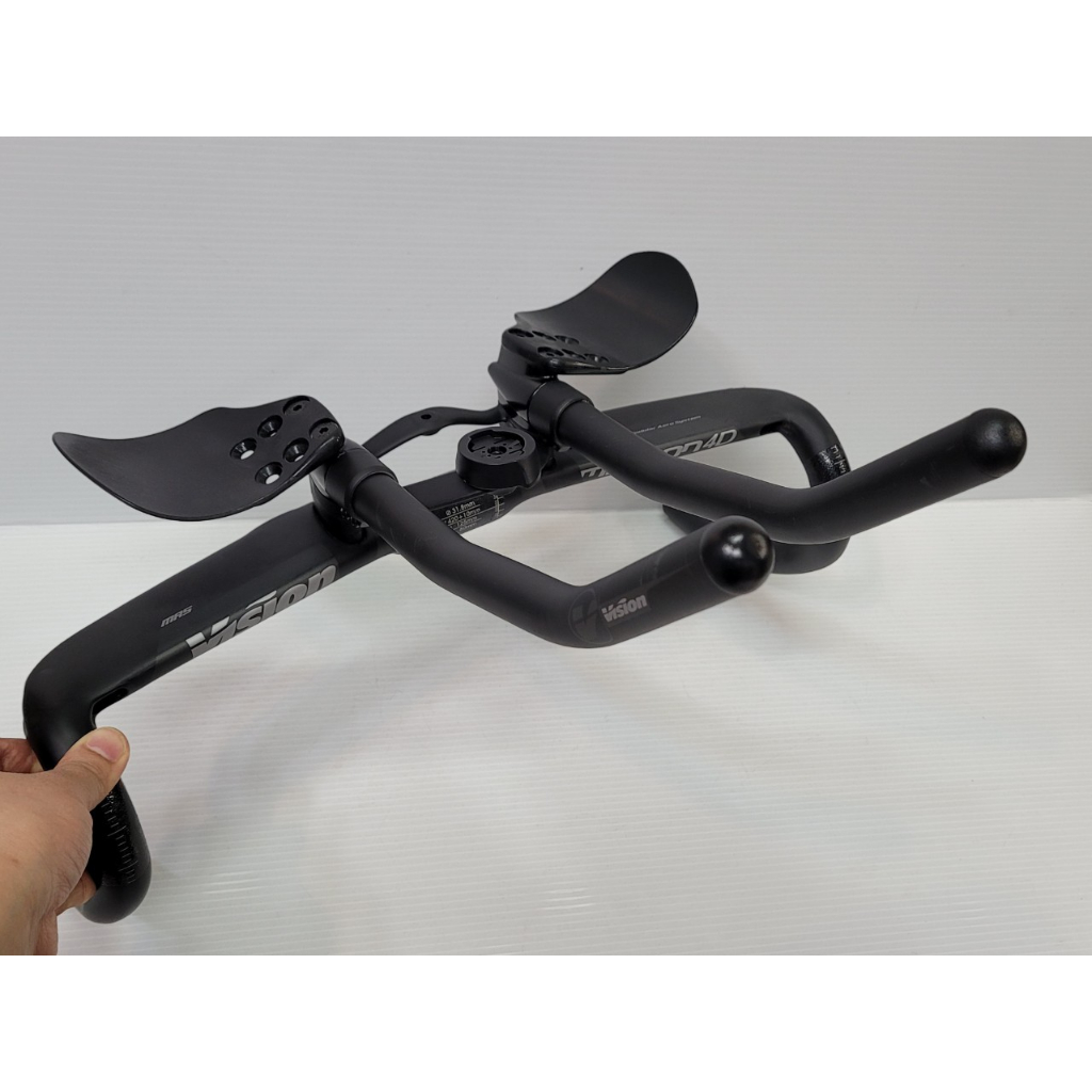 VISION Metron 4D Flat M.A.S 碳纖維車手把空力扁把+ Kit J-Bend 休息