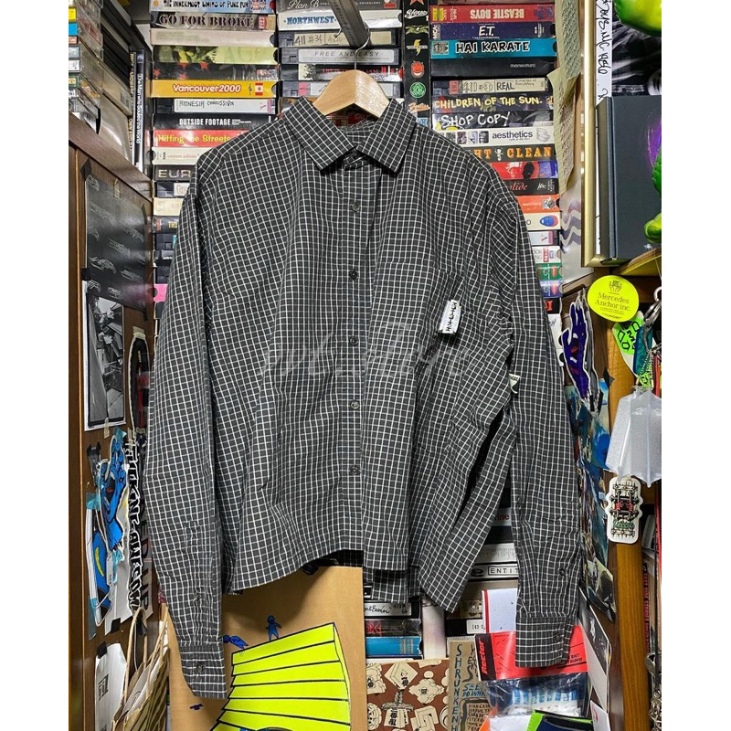 BEAMS JAPAN x SSZ 23SS CUT CHECK SHIRT 格紋長袖襯衫外套| 蝦皮購物