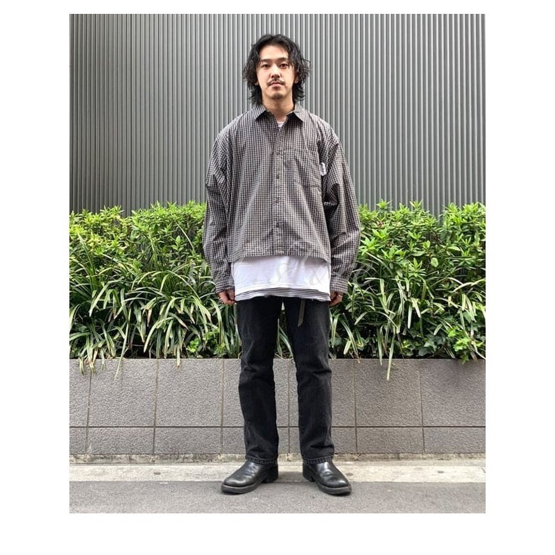 BEAMS JAPAN x SSZ 23SS CUT CHECK SHIRT 格紋長袖襯衫外套| 蝦皮購物