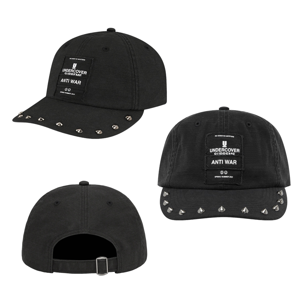 SUPREME UNDERCOVER STUDDED 6-PANEL 鑲釘卯丁微彎簷鴨舌帽