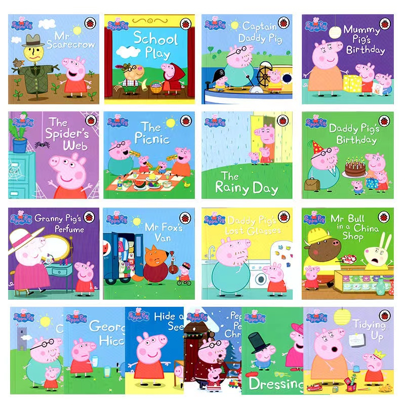 ペッパピッグ コレクション　150冊セット 新版🔥小豬佩奇英文繪本The Ultimate Peppa Pig Collection藍盒黃盒紅