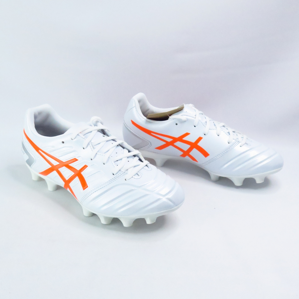 ASICS DS LIGHT CLUB 男款足球釘鞋2E楦1103A074103 白x橘【iSport愛