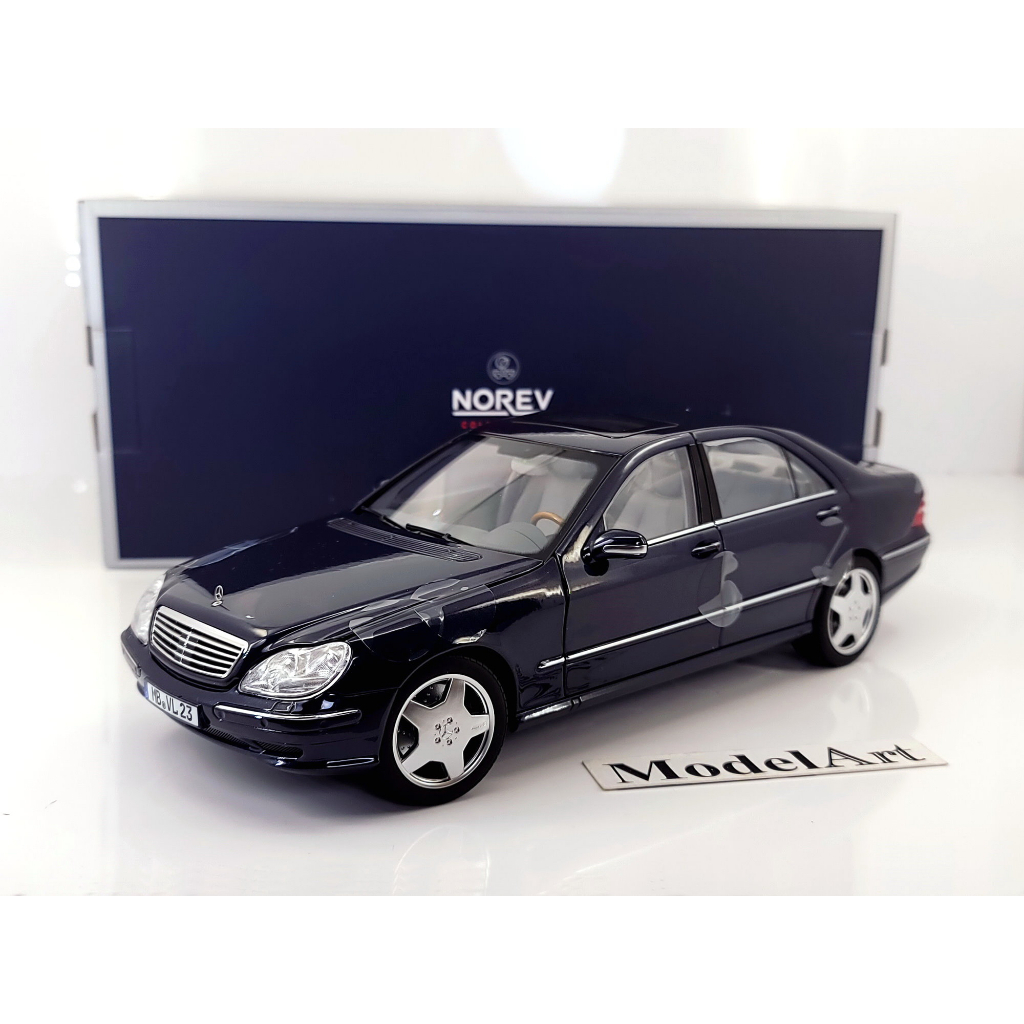 模型車藝】1/18 Norev Mercedes-Benz S55 AMG 2000(W220)寶藍 模型車藝】1/18 Norev Mercedes-Benz S55 AMG 2000(W220)寶藍