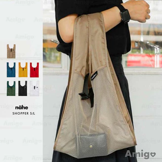 阿米購 日本 HIGHTIDE Nahe shopper 購物袋 質感 環保購物袋 輕量 大容量 折疊收納 肩背包