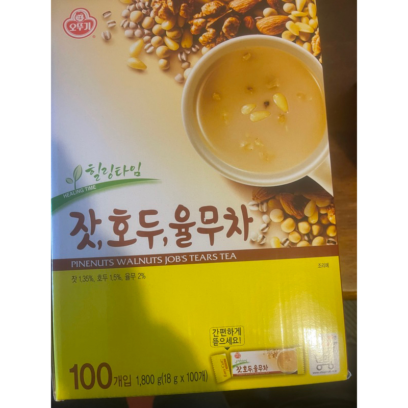 韓國不倒翁 OTTOGI松子茶穀物茶松子/核桃/薏仁 冲泡包 隨身包 | 蝦皮購物