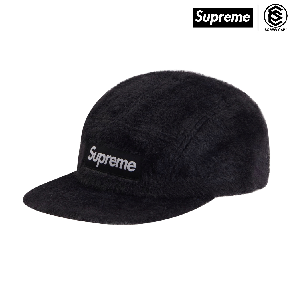 SUPREME FAUX FUR CAMP CAP BLACK 五分割絨毛帽⫷ScrewCap⫸ | 蝦皮購物