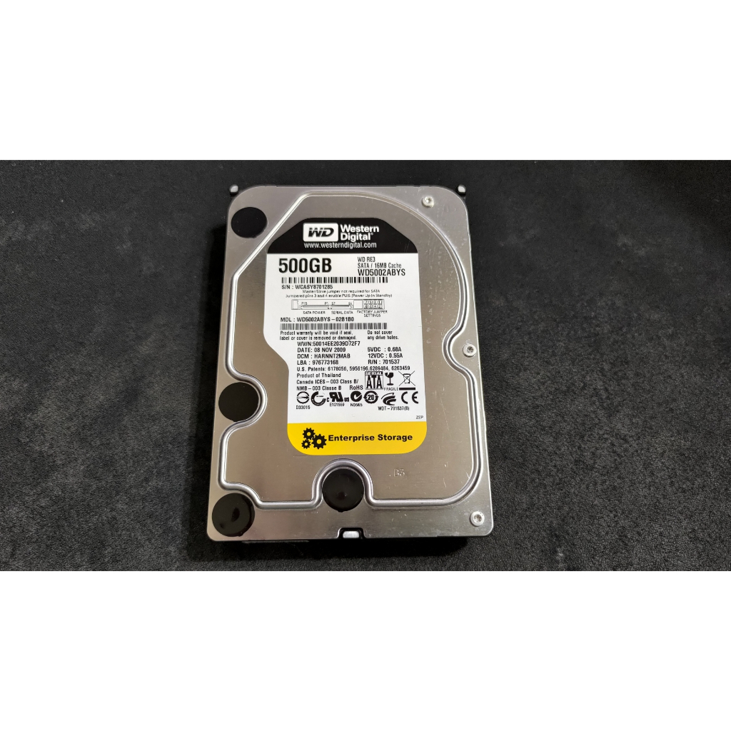 WD Western Digital 3.5 500GB WD5002ABYS SATA