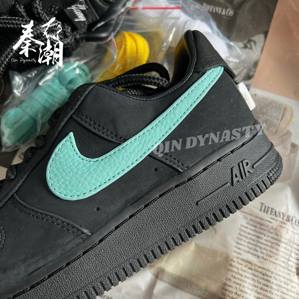 【秦潮】Tiffany & Co. x NIKE Air Force 1 1837 聯名款 蒂芬妮藍 黑 低筒 運動鞋