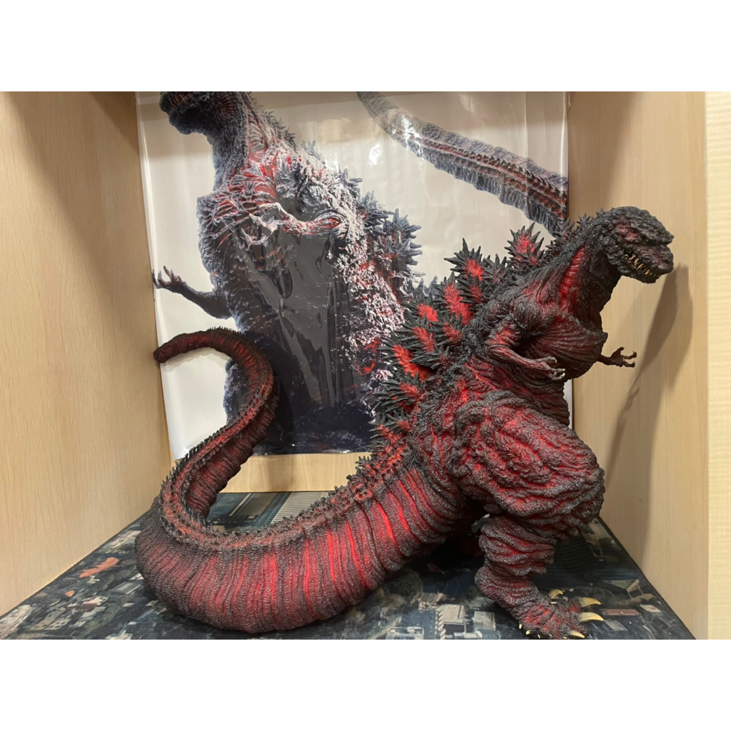 X-plus 巨大系列 2016 真 正宗 哥吉拉 紅透 Shin Godzilla 東寶 蝦皮最低 拆擺美品 便宜賣