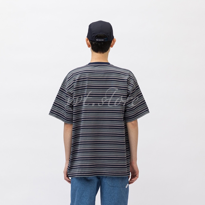 WTAPS 23SS BDY 01 / SS / COTTON. TEXTILE. WUT 條紋短袖T恤| 蝦皮購物