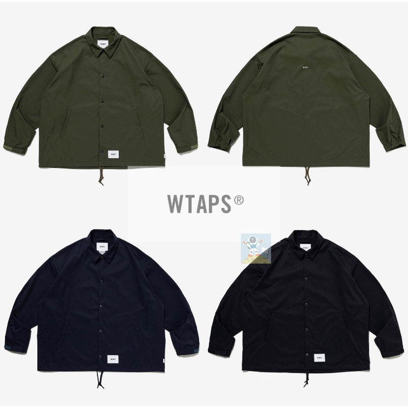 黒M WTAPS CHIEF JACKET POLY TWILL SIGN-