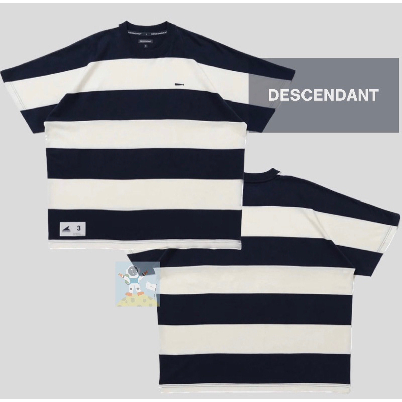 DESCENDANT 23SS HORIZONTAL STRIPE SS 條紋短袖T恤| 蝦皮購物