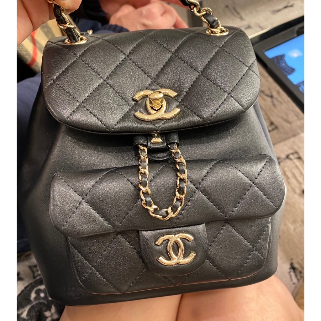 Chanel爆款牛皮Duma 後背包 | 蝦皮購物