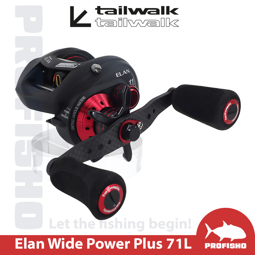 リール tailwalk ELAN WIDE POWER PLUS 71L Wide Power Plus Tailwalk ELAN 71R Fishing Reel - Professional