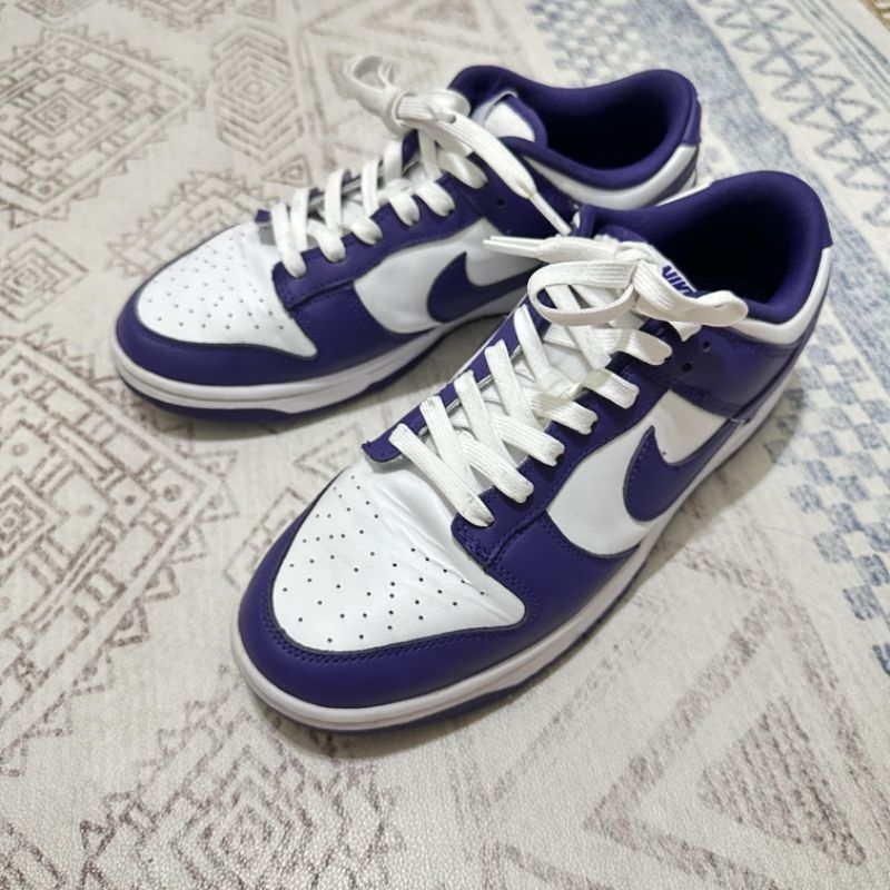 nike dunk low court purple 紫色27.5cm 二手| 蝦皮購物