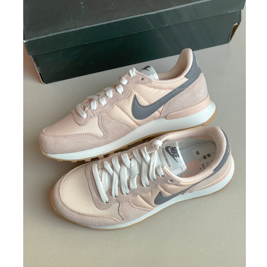 【CHII】零碼［22.5cm無原鞋盒］Nike Internationalist 粉灰色 828407-606