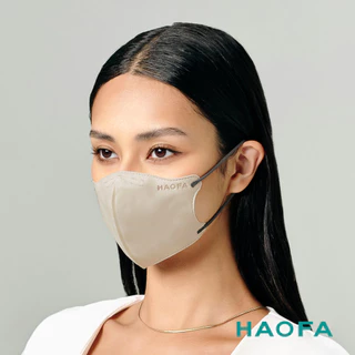 HAOFA氣密型99%防護醫療N95口罩-杏子灰(30入)