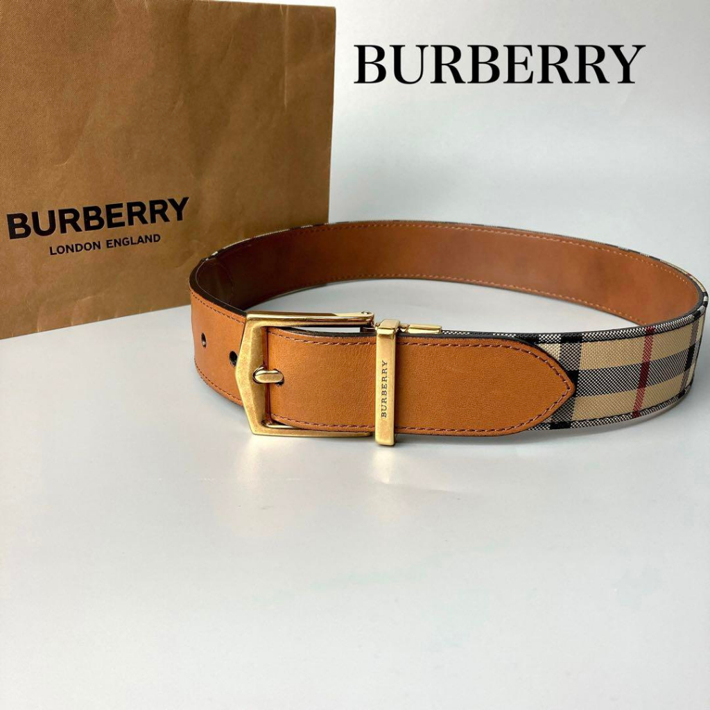 Burberry Men's Charles Horseferry Check Belt