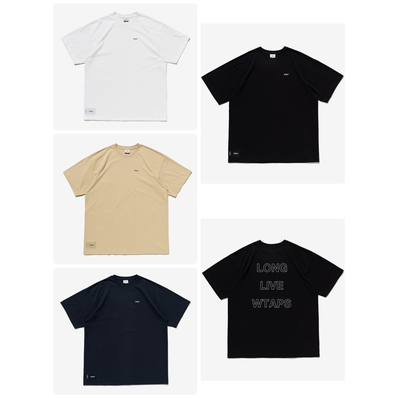 WTAPS 23SS LLW SS COTTON 短踢LONG LIVE WTAPS 卡其S 白XL 藍XL 黑L