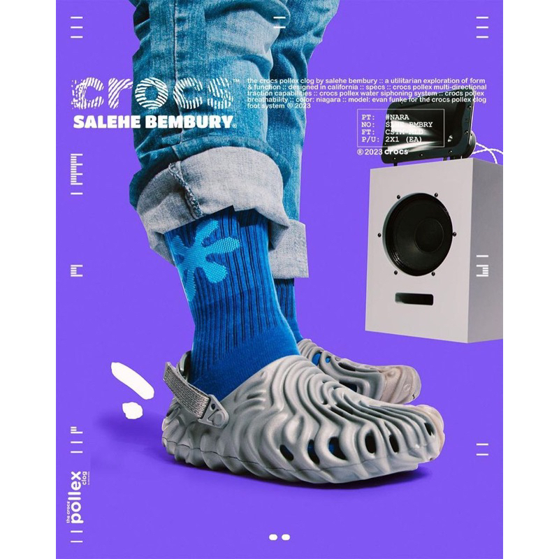 全新現貨］Crocs x Salehe Bemburry Pollex Clogs 指紋鞋| 蝦皮購物