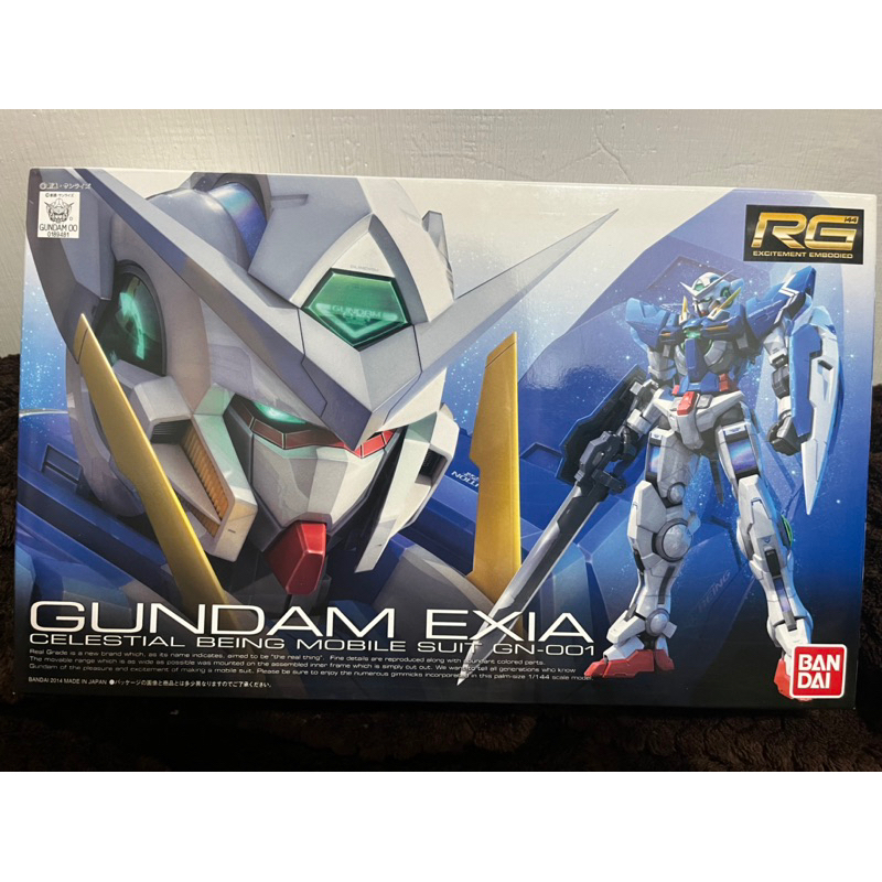 BANDAI 萬代 機動戰士鋼彈00 RG 1/144 #15 GN-001 GUNDAM EXIA 能天使鋼彈 | 蝦皮購物