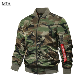 【MIA】迷彩外套 飛行外套 迷彩飛行夾克 ma1飛行員夾克 工裝外套 美式外套 防風外套 夾克外套男 棒球領外套