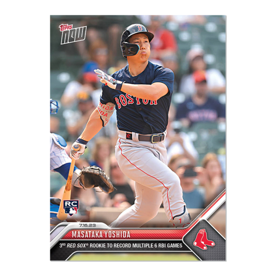 吉田正尚球員卡2023 MLB TOPPS NOW Card 576 新人年單場6分打點| 蝦皮購物