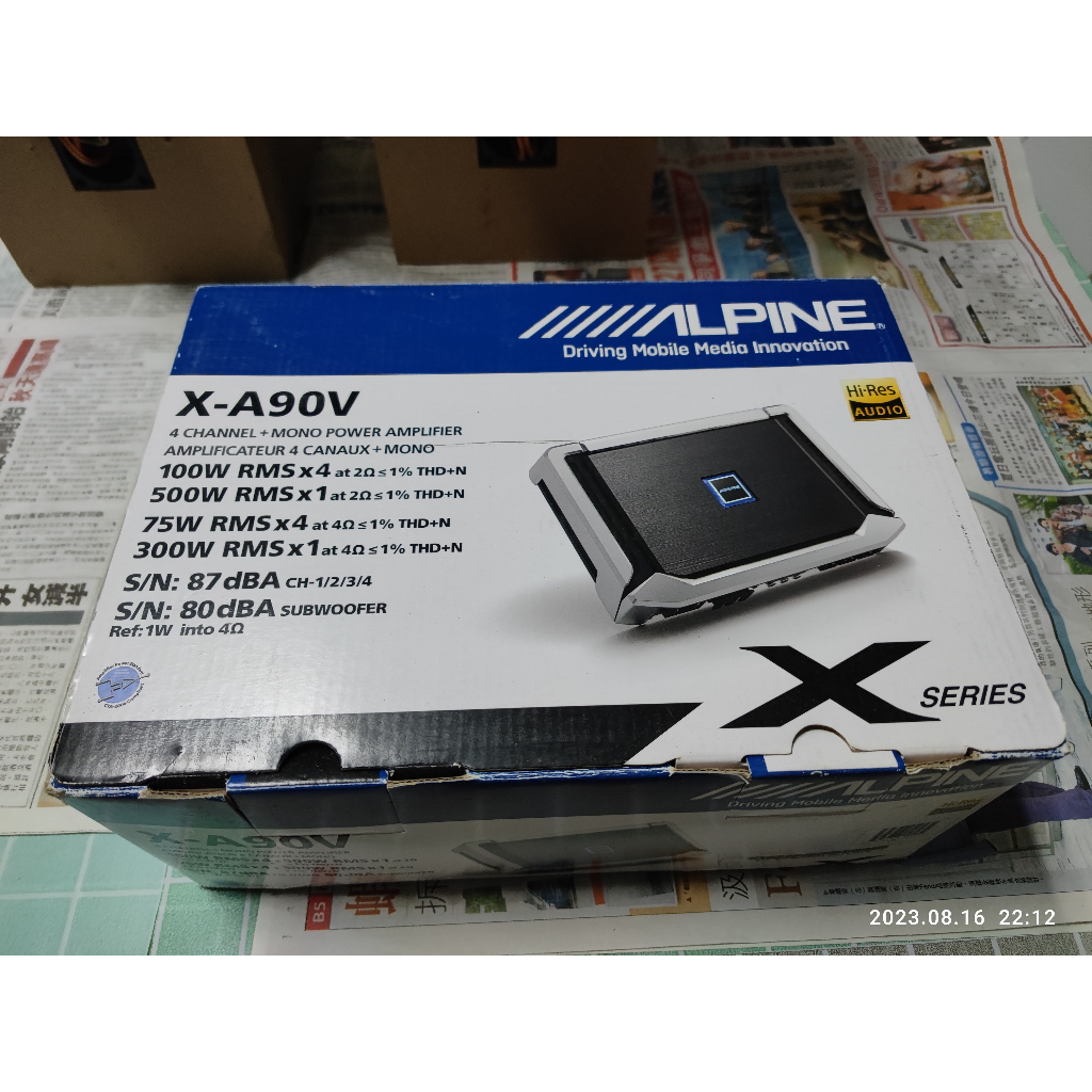 頂規 alpine XA90V 擴大機 + 專用重低音音量控制器 蝦皮購物