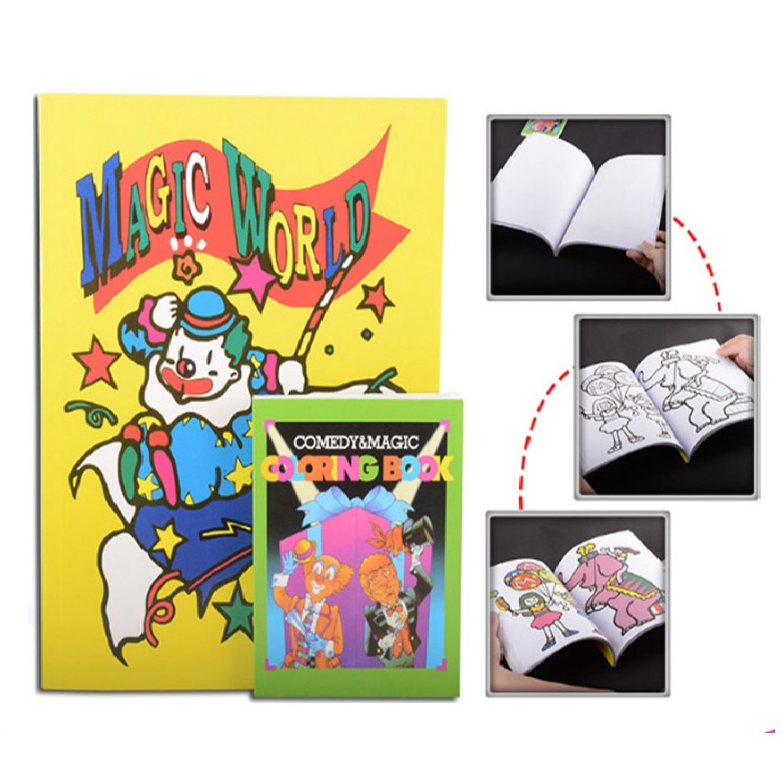 卡通書 三種玩法 變空白變圖案變彩色 簡單易學 大小本 兒童魔術 魔術道具【TW.Magic】 | 蝦皮購物