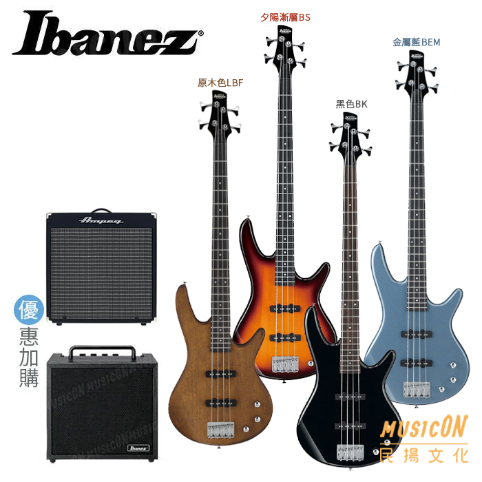 民揚樂器】Ibanez GSR180 電貝士BASS 附高級琴袋背帶調音器調整工具