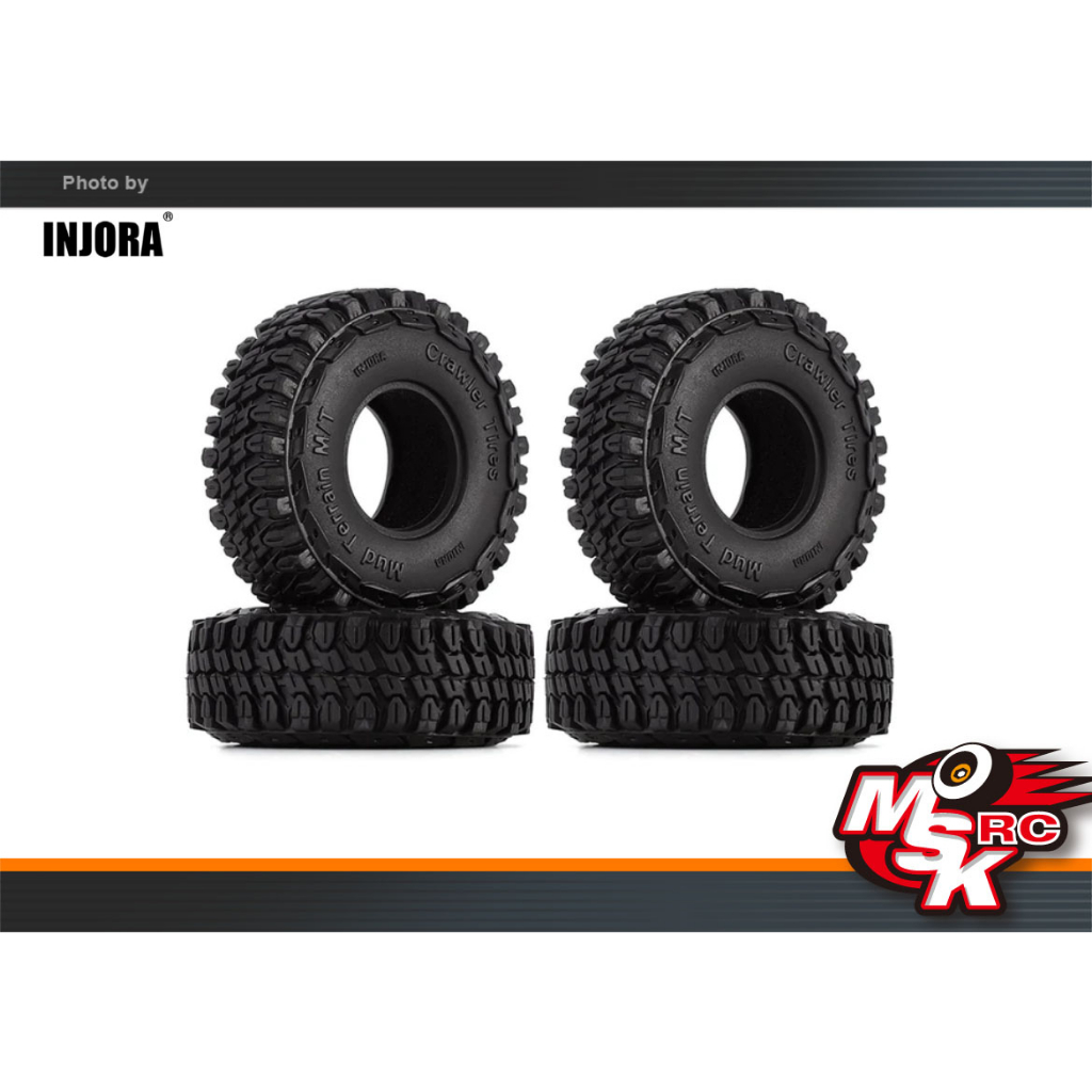 Pneumatici Fango 1.0 (62x20mm) Per RC Crawler 1/18 – TRX4M, SCX24, FCX24