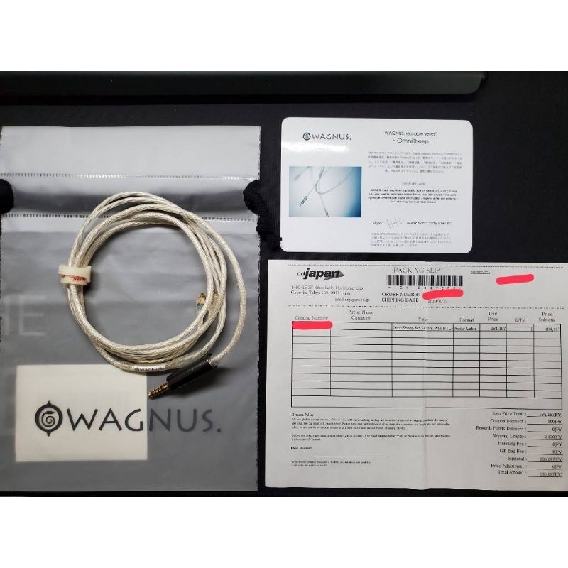 售Wagnus omni sheep mmcx-4.4 耳機升級線