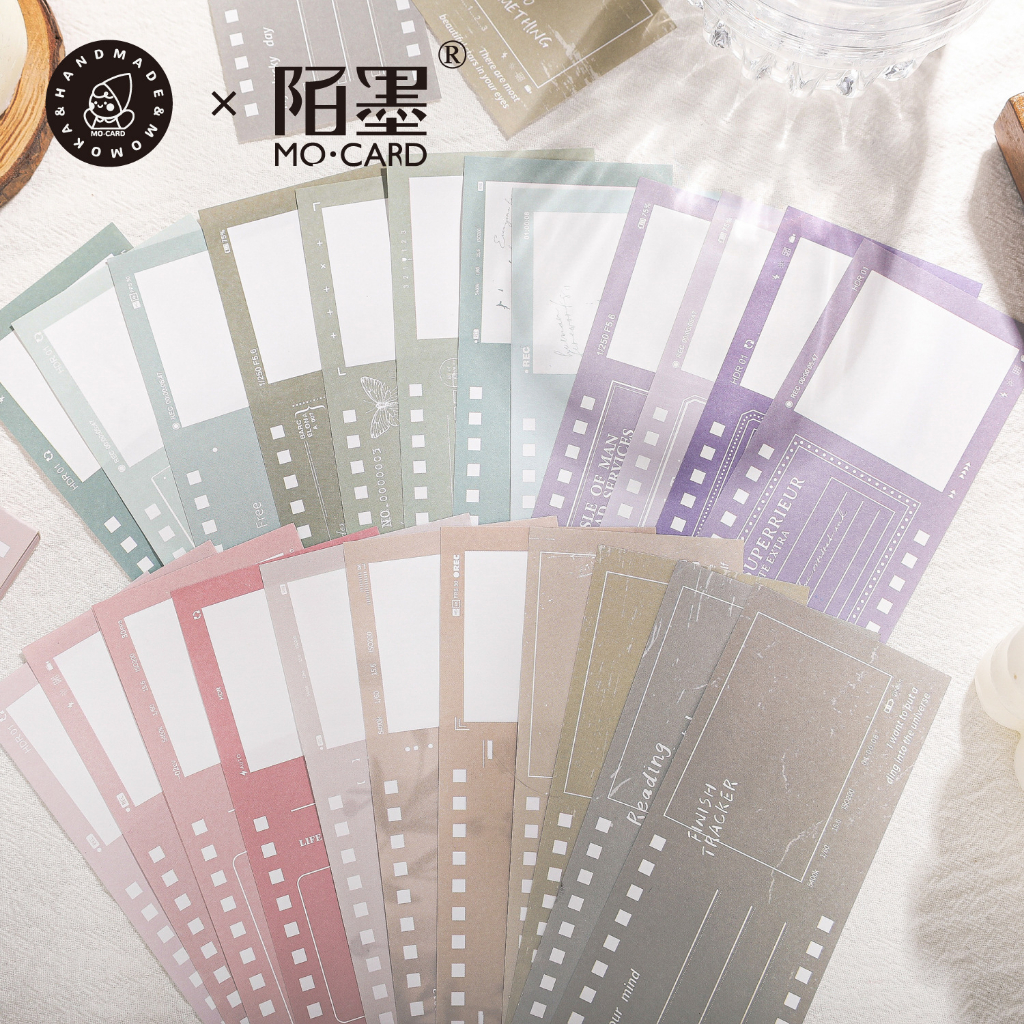 🌈sky☁️台灣現貨🔥陌墨便签本 文艺胶片系列 小清新文艺手帐装饰素材便签40张入 | 蝦皮購物