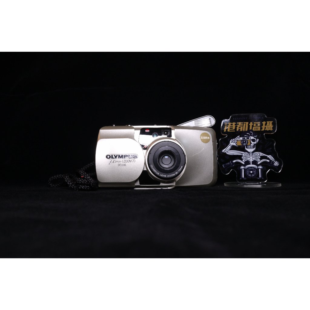 [港都塩攝] OLYMPUS奧林巴斯 μ [mju:] ZOOM 70 Deluxe 日本製 喵萬 底片相機 傻瓜相機