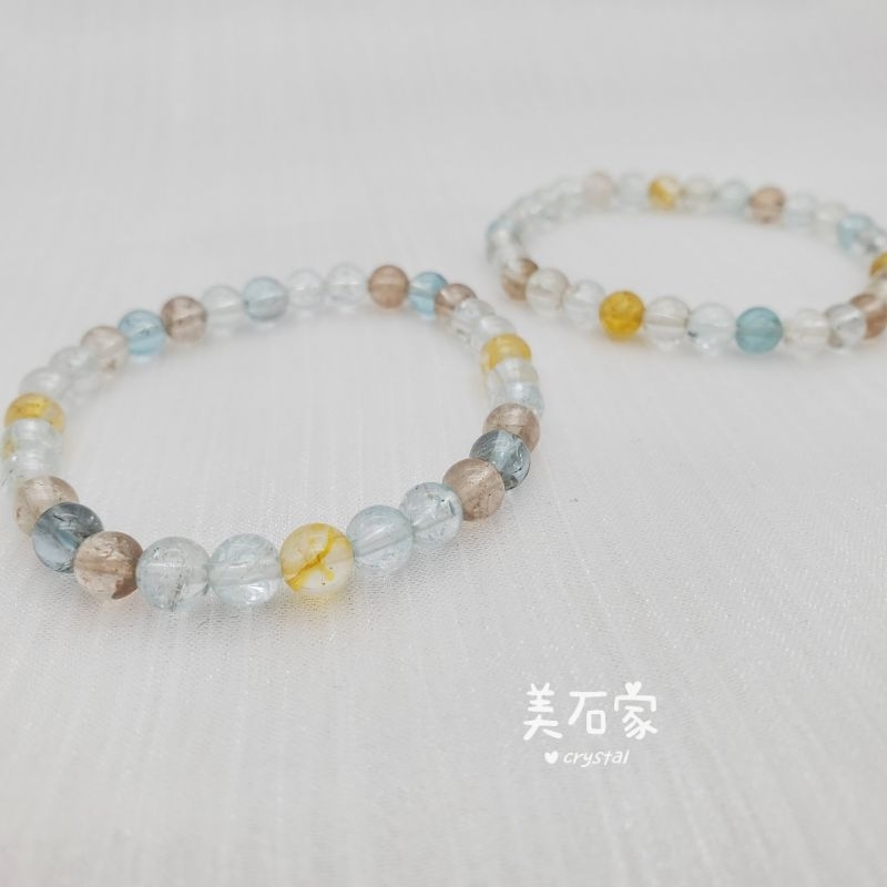 美石家 crystal | 彩托帕 | 托帕石 | 約6mm | 蝦皮購物