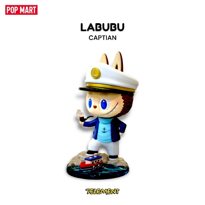 POPMART LABUBU 精靈船長拉布布popmart 全新公仔泡泡瑪特大娃盒玩手辦 