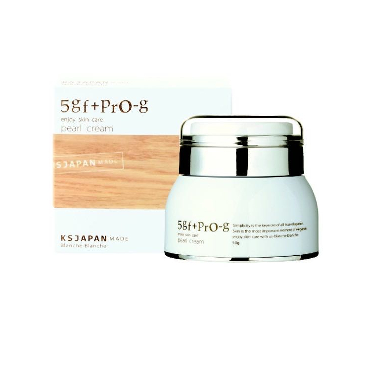 日本專營日本Blanche Blanche 5GF +PRO-G Pearl Cream 保濕精華霜50g