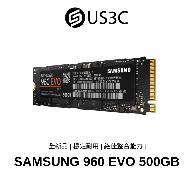 全新品】Samsung NVMe SSD 960 EVO M.2 500G 固態硬碟| 蝦皮購物