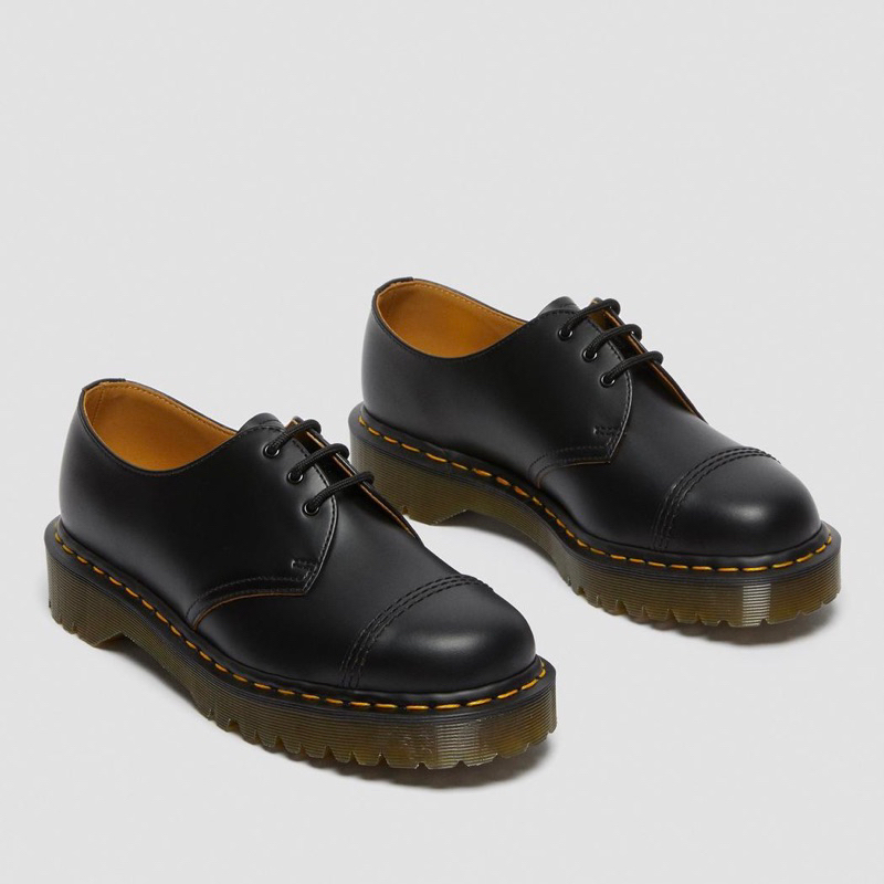 6v6｜Dr.Martens 1461 Bex Toe Cap 英國製3孔黑色馬汀鞋英產代購| 蝦皮購物