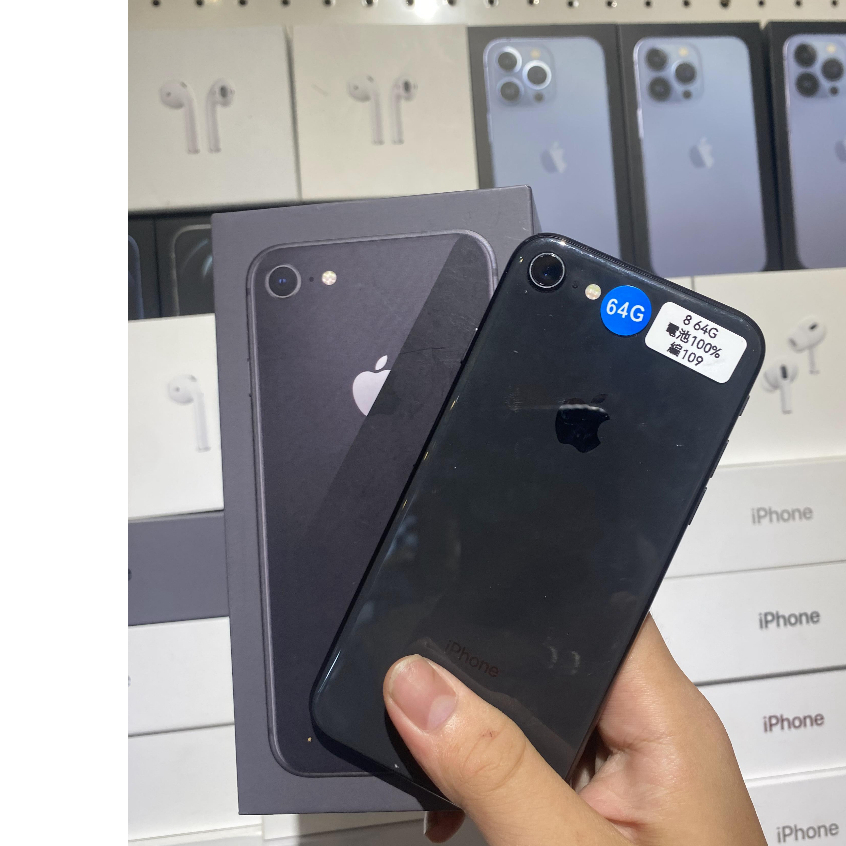 【電池100】iphone 8 64G 二手機 4.7吋 APPLE 8+ 門市面交 台北買手機