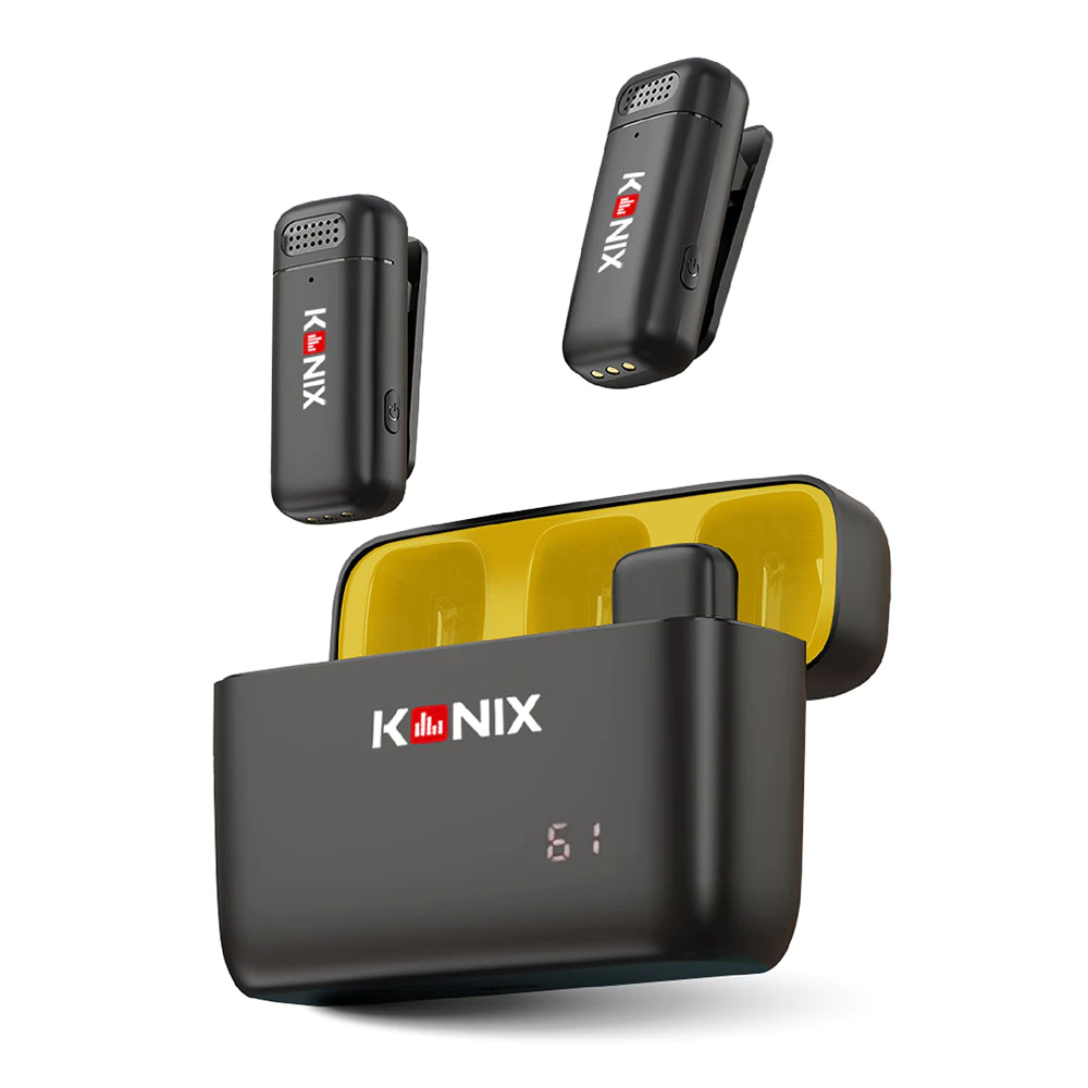 影音創作的靈魂救星！KONIX G2 多功能無線麥克風：千元級最強「一對二」收音神器