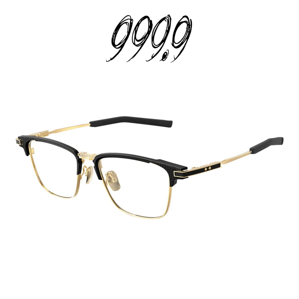 日本 999.9 眼鏡 S-02T H 1001 (黑/金) 風間公親-教場0- 木村拓哉同款 鏡框【原作眼鏡】