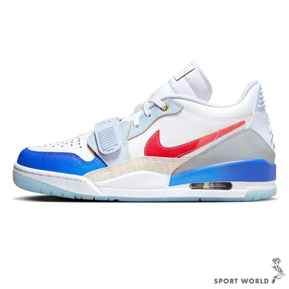 Nike 男鞋籃球鞋休閒鞋Air Jordan Legacy 312 Low 白藍【運動世界