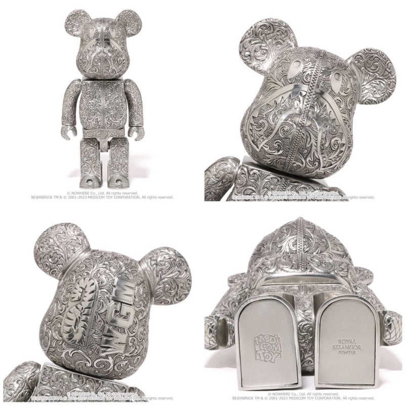 BE@RBRICK 庫柏力克熊bearbrick BAPE x Royal Selangor 400
