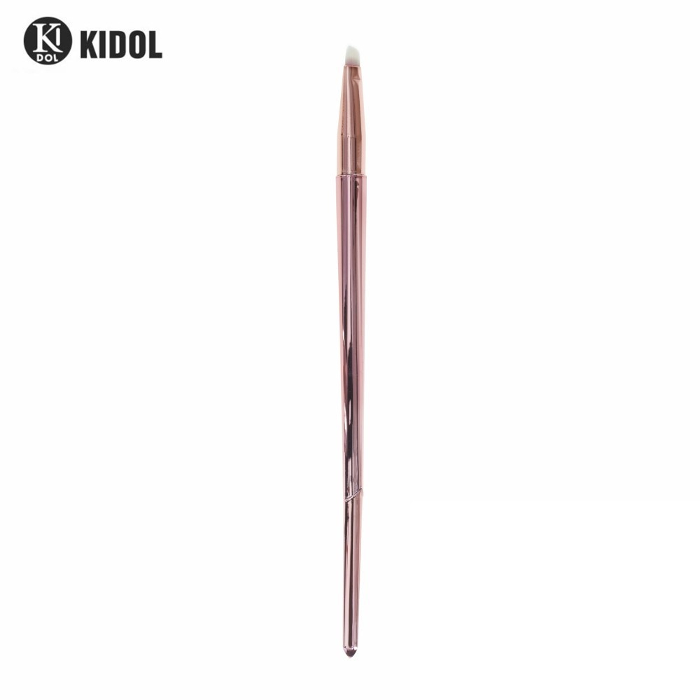 韓國 KIDOL 典藏玫瑰金斜角眉刷 8-0022 / 斜角眉刷 眉刷 化妝刷具 | 蝦皮購物