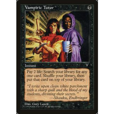 Vampiric Tutor 吸血鬼導師魔法風雲會MTG | 蝦皮購物