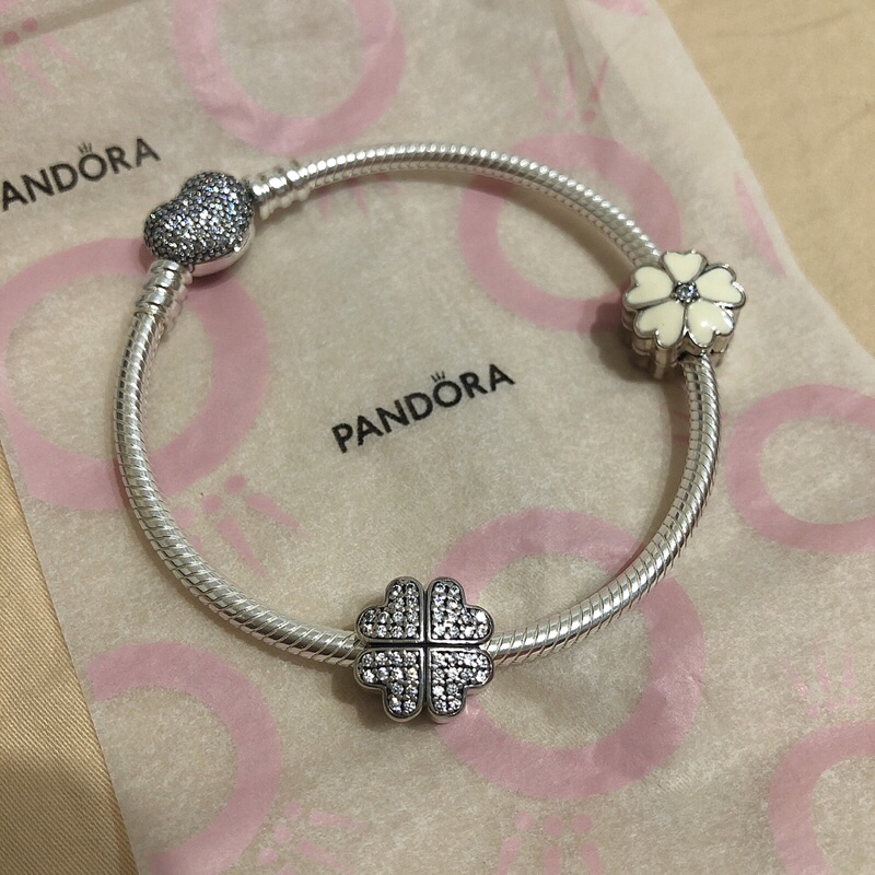 全新Pandora 潘朵拉925專櫃正品串飾固定扣手鏈單顆單顆賣！ | 蝦皮購物