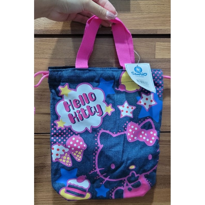 全新 Hello Kitty 牛仔包 牛仔手提袋 | 蝦皮購物